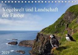 Vogelwelt und Landschaft der Färöer (Tischkalender 2019 DIN A5 quer)