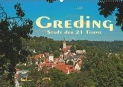 Greding - Stadt der 21 Türme (Wandkalender 2019 DIN A2 quer)