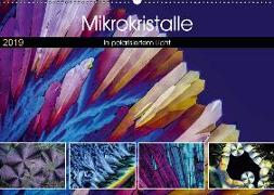 Mikrokristalle in polarisiertem Licht (Wandkalender 2019 DIN A2 quer)