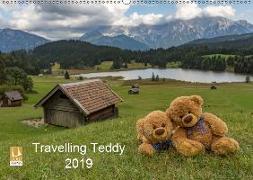 Travelling Teddy 2019 (Wandkalender 2019 DIN A2 quer)