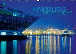 HAMBURG - NIGHTFLIGHT (Wandkalender 2019 DIN A2 quer)