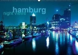 hamburg - night views (Wandkalender 2019 DIN A2 quer)