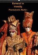 Karneval in Venedig - Phantasievolle Masken (Wandkalender 2019 DIN A2 hoch)