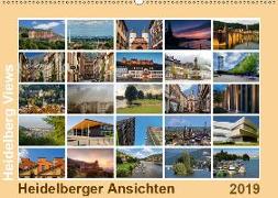 Heidelberg Views - Heidelberger Ansichten (Wandkalender 2019 DIN A2 quer)