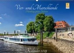 Vier- und Marschlande Hamburgs grüner Südosten (Wandkalender 2019 DIN A2 quer)