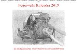 Feuerwehr Kalender 2019 (Wandkalender 2019 DIN A2 quer)