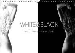 White and Black - Weibliche Formen in hartem Licht (Wandkalender 2019 DIN A4 quer)