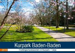Kurpark Baden-Baden (Wandkalender 2019 DIN A4 quer)