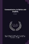 Commentaries, in Syriac and English,: 05 Pt.01