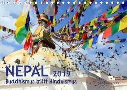 Nepal - Buddhismus trifft Hinduismus (Tischkalender 2019 DIN A5 quer)