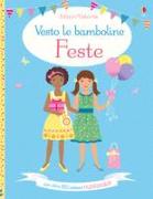 Feste. Vesto le bamboline. Con adesivi