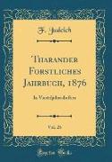 Tharander Forstliches Jahrbuch, 1876, Vol. 26