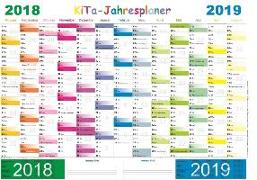 KITA-Jahresplaner 2018/2019