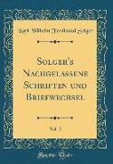 Solger's Nachgelassene Schriften und Briefwechsel, Vol. 2 (Classic Reprint)