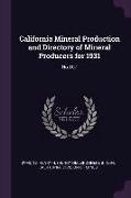 California Mineral Production and Directory of Mineral Producers for 1931: No.107