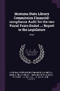 Montana State Library Commission Financial-Compliance Audit for the Two Fiscal Years Ended ...: Report to the Legislature: 1994
