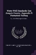 Water Well Standards: San Joaquin County: Appendix E: Formation Testing: No.74-5 1965 Appx. E Prelim