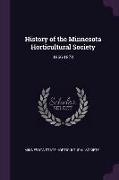 History of the Minnesota Horticultural Society: 1866-1873