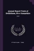 Annual Report Town of Bethlehem, New Hampshire: 1934
