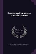 Specimens of Languages from Sierra Leone