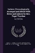 Letters: Chronologically Arranged and Edited with Notes and Indices by Mrs. Paget Toynbee: 14: 1787-1791