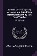 Letters: Chronologically Arranged and Edited With Notes and Indices by Mrs. Paget Toynbee: 10: 1777-1779