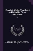 Complete Works, Translated and Edited by F.C. de Sumichrast: 7