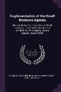 Implementation of the Small Business Agenda: Hearing Before the Committee on Small Business, United States Senate, One Hundred Fourth Congress, Second