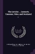 The Lyricks ... (sonnets, Canzons, Odes, and Sextines): 01