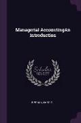 Managerial Accountingan Introduction