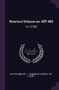 Breviora Volume No. 437-463: No. 437-463