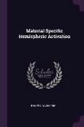 Material Specific Hemispheric Activation