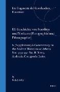 III. Geschichte Von Staedten Und Voelkern (Horographie Und Ethnographie), B. (Supplement) a Commentary on the Ancient Historians of Athens. Nos. 323a-