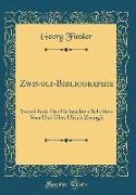 Zwingli-Bibliographie