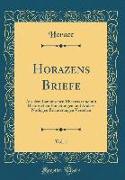 Horazens Briefe, Vol. 1