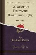 Allgemeine Deutsche Bibliothek, 1785, Vol. 62