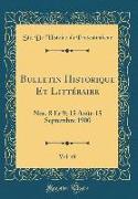 Bulletin Historique Et Littéraire, Vol. 49