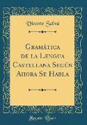Gramática de la Lengua Castellana Según Ahora Se Habla (Classic Reprint)
