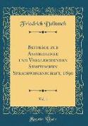 Beiträge zur Assyriologie und Vergleichenden Semitischen Sprachwissenschaft, 1890, Vol. 1 (Classic Reprint)
