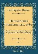 Historisches Portefeuille, 1783, Vol. 1