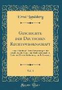 Geschichte der Deutschen Rechtswissenschaft, Vol. 3