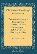 Einunddreissigster Bericht der Oberhessischen Gesellschaft für Natur-und Heilkunde, 1896 (Classic Reprint)