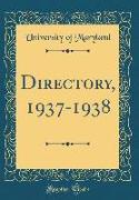 Directory, 1937-1938 (Classic Reprint)