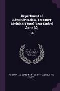 Department of Administration, Treasury Division: Fiscal Year Ended June 30: 1980