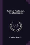 Parergon Plautinorum Terentianorumque