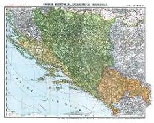 Historische Karte: BOSNIEN, HERZEGOWINA, MONTENEGRO und DALMATIEN 1913 [gerollt]