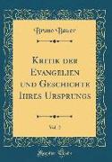 Kritik der Evangelien und Geschichte Ihres Ursprungs, Vol. 2 (Classic Reprint)