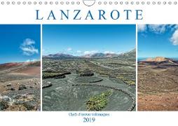 LANZAROTE Chefs d'oeuvre volcaniques (Calendrier mural 2019 DIN A4 horizontal)