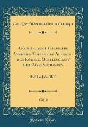 Gòttingische Gelehrte Anzeigen Unter der Aufsicht der Königl. Gesellschaft der Wissenschaften, Vol. 3