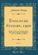 Englische Studien, 1900, Vol. 27: Organ Für Englische Philologie Unter Mitberücksichtigung Des Englischen Unterrichts Auf Höheren Schulen (Classic Rep